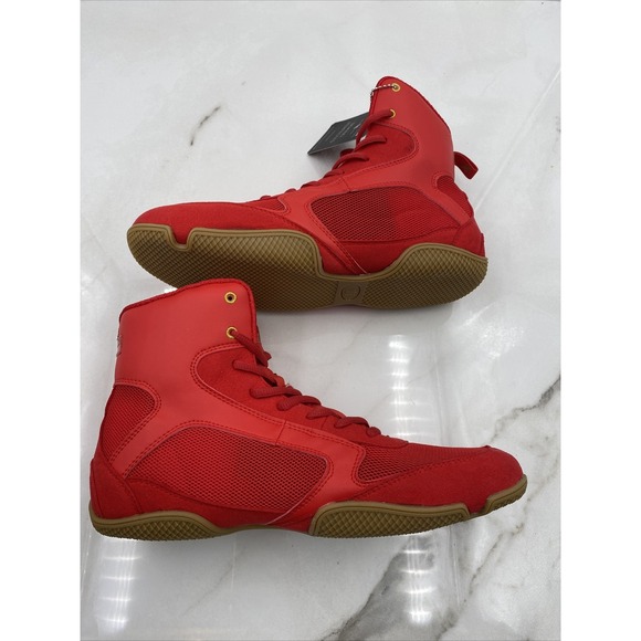 Hayabusa Shoes Men Sz 9 Pro Boxing Shoe Red & Gold main image 4